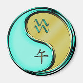 Wassermann & Metallpferd Magnet (Vorne)
