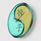 Wassermann & Metallratte Große Wanduhr (Winkel)