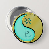 Wassermann & Metallschlange Button (Vorne & Hinten)
