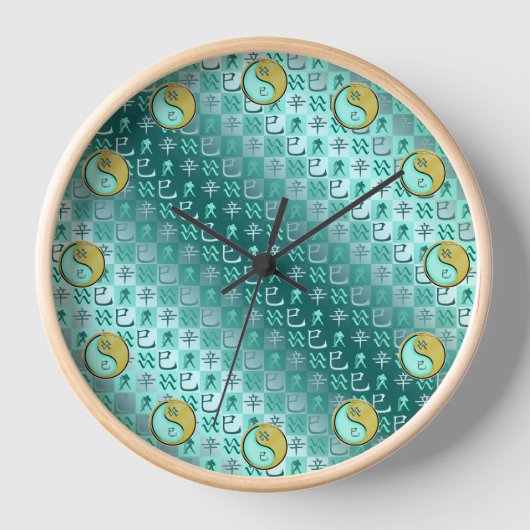Wassermann & Metallschlange Uhr (Vorderseite)