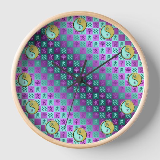 Wassermann & Metallschwein Uhr (Vorderseite)