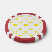 Wassermann-Muster Gelb Pokerchips (Einzeln)