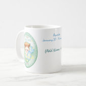 Wassermann - personalisierte Tierkreis-Tasse Kaffeetasse (Vorderseite Links)