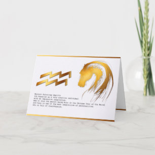 Wassermann-Pferdechinesischer Karte