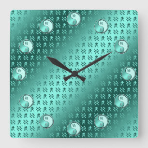 Wassermann Quadratische Wanduhr