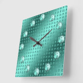Wassermann Quadratische Wanduhr (Winkel)