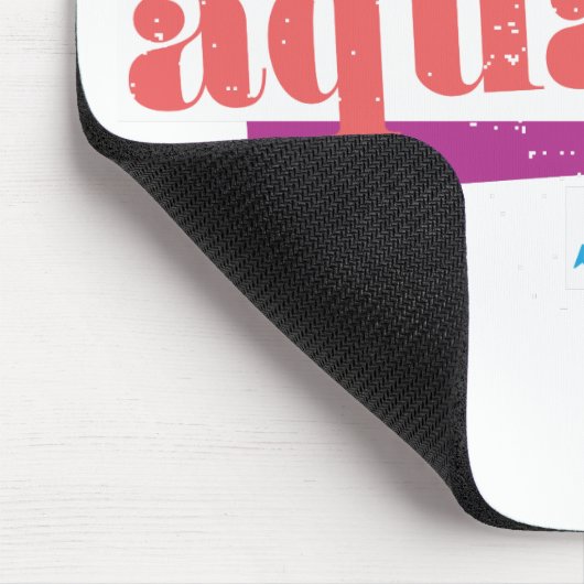 Wassermann-Rosa Mousepad (Ecke)