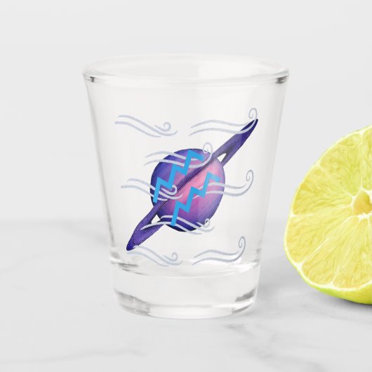 Wassermann Schnapsglas (Vorderseite)
