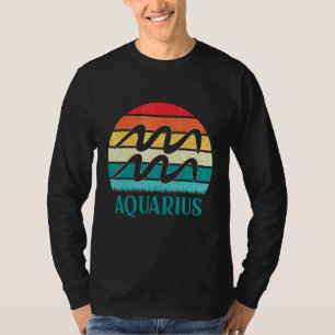 Wassermann Sonnenuntergang Tierkreis T-Shirt