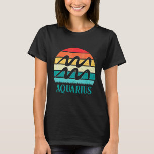 Wassermann Sonnenuntergang Tierkreis T-Shirt