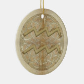 Wassermann-Stern-Zeichen-personalisierte Keramikornament (Rechts)