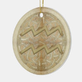 Wassermann-Stern-Zeichen-personalisierte Keramikornament (Links)