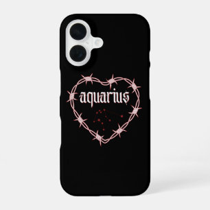 Wassermann-Sternbild Gothic Dark Edgy Geburtstag iPhone 16 Hülle