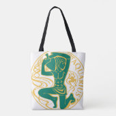 Wassermann - Sternzeichen auf einem Tasche (Rückseite)