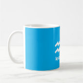 Wassermann-Sternzeichen-Eigenschaften Minimale Ast Kaffeetasse (Links)