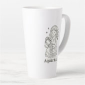 Wassermann-Sternzeichen-Frau  Milchtasse (Rechte Ecke)