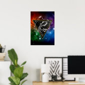 Wassermann Sternzeichen Geschenk Astrologie Poster (Heimbüro)