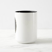 Wassermann-Sternzeichen Gold Oval Emblem Tasse | L (Zentrum)