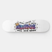 Wassermann-Sternzeichen Graffiti Skateboard (Horizontal)