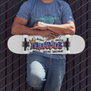 Wassermann-Sternzeichen Graffiti Skateboard