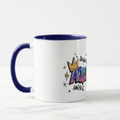 Wassermann-Sternzeichen-Graffiti Tasse (Links)