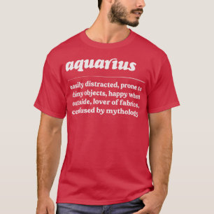 Wassermann-Sternzeichen Humorvolles Gesign für Ges T-Shirt