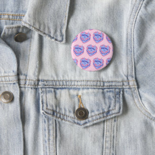 Wassermann-Sternzeichen-Kokette-Herz-Geburtstagsku Button