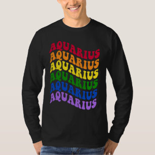 Wassermann-Sternzeichen LGBT Gay Pride LGBTQ Regen T-Shirt