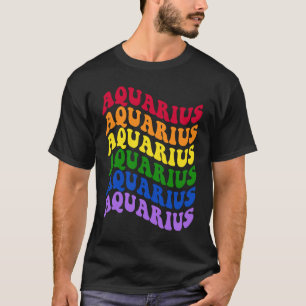 Wassermann-Sternzeichen LGBT Gay Pride LGBTQ Regen T-Shirt