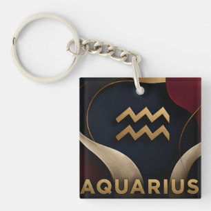 Wassermann-Sternzeichen Luxus-Geschenk für Astrolo Schlüsselanhänger
