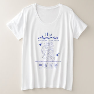 Wassermann Sternzeichen Originalität Astrologie Li Große Größe T-Shirt