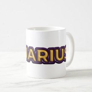 Wassermann-Sternzeichen-Text-Design Kaffeetasse