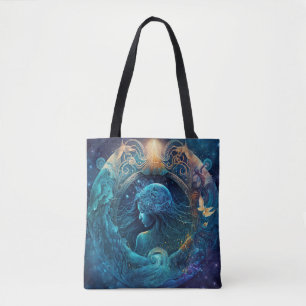 Wassermann-Sternzeichen Wasserfarben-Design Tasche