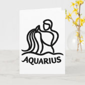 Wassermann Sternzeichen Wassermann Astrologie Desi Karte (Gelbe Blume)