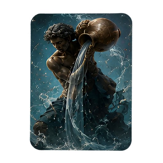 Wassermann-Sternzeichen Wassermann Astrologie Symb Magnet (Vertikal)