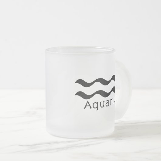 Wassermann-Tasse Mattglastasse (VorderseiteRechts)