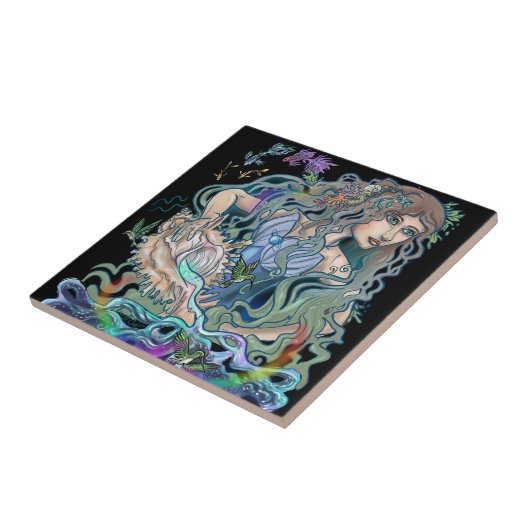 Wassermann-Tierkreis Fliese (Seite)