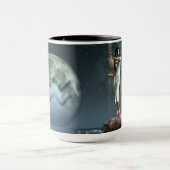 Wassermann-Tierkreis-Symbol Tasse (Zentrum)
