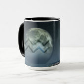 Wassermann-Tierkreis-Symbol Tasse (Vorderseite Links)