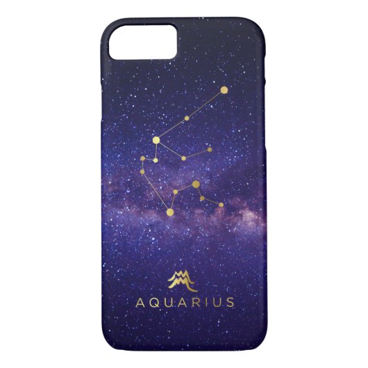 Wassermann-Tierkreis-Zeichen-Galaxie IPhone Fall Case-Mate iPhone Hülle (Rückseite)