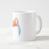 Wassermann-Tierkreis-Zeichen Jumbo-Tasse (Vorderseite Rechts)