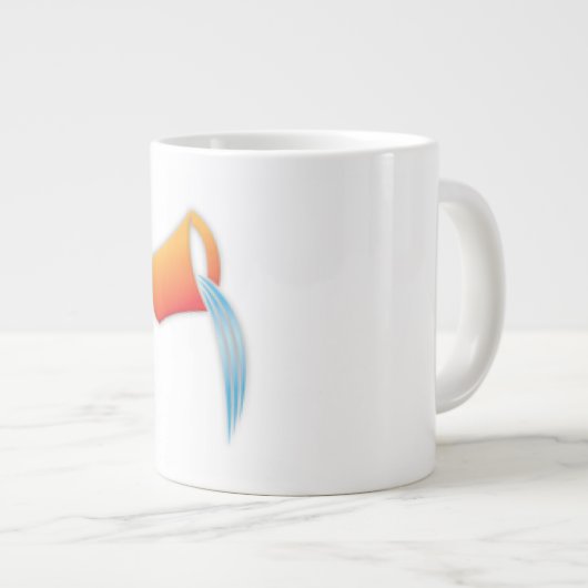 Wassermann-Tierkreis-Zeichen Jumbo-Tasse (Vorderseite Rechts)