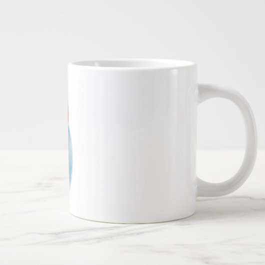 Wassermann-Tierkreis-Zeichen Jumbo-Tasse (Rechts)