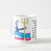 Wassermann-Tierkreis-Zeichen Kaffeetasse (Vorderseite Links)