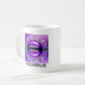 Wassermann-Tierkreis-Zeichen-Tasse Kaffeetasse (Vorderseite Links)