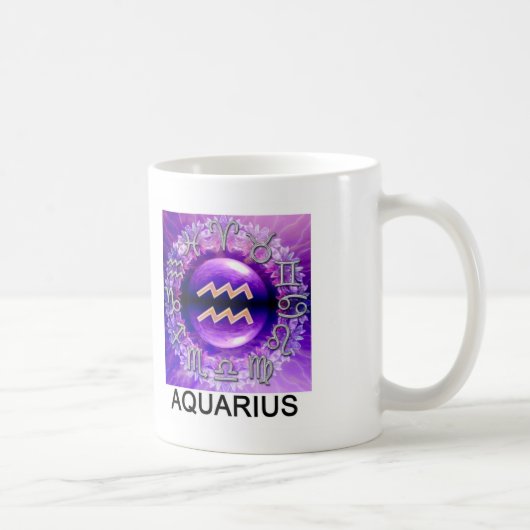 Wassermann-Tierkreis-Zeichen-Tasse Kaffeetasse (Rechts)