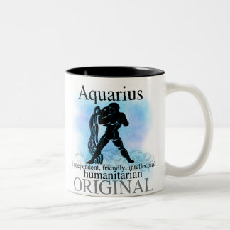 Wassermann über Sie Zweifarbige Tasse
