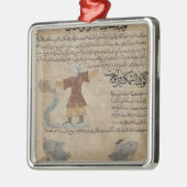 Wassermann und Fische Ornament Aus Metall (Links)