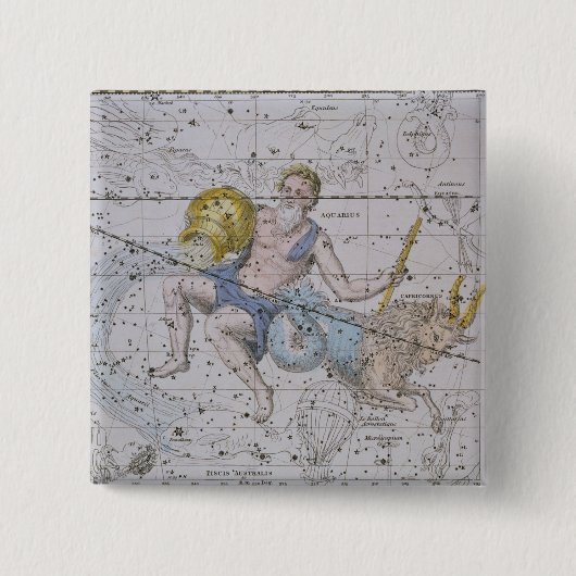 Wassermann und Steinbock, von "einem himmlischen Button (Vorderseite)