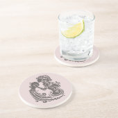 Wassermann-Untersetzer Getränkeuntersetzer (Seite)